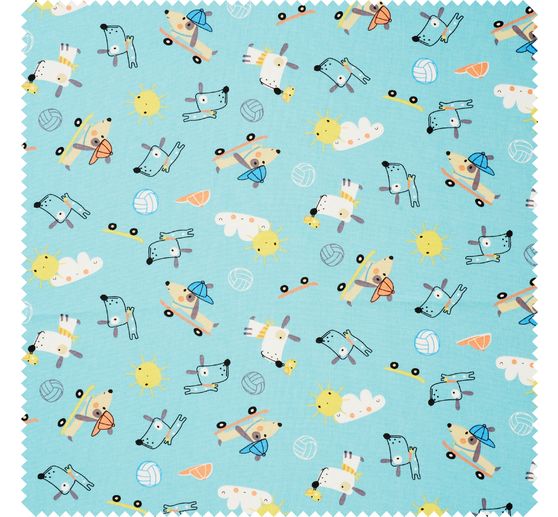 Cotton fabric "Dog Fun"