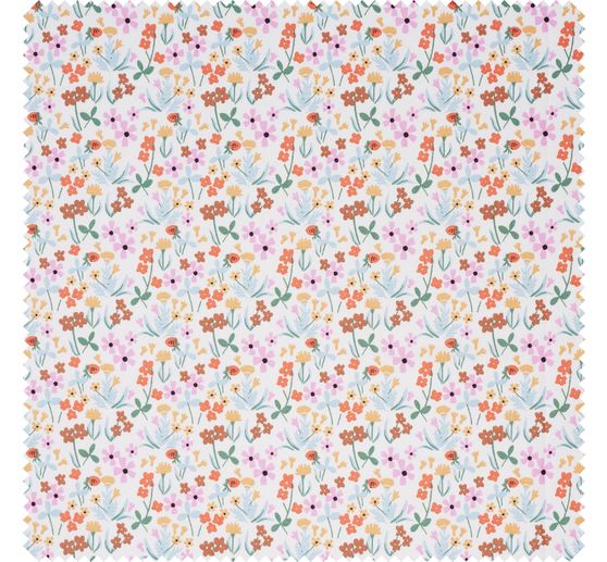 Cotton fabric "Tiny Garden-Flowers"