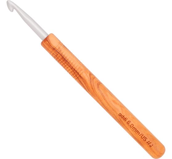 addi Crochet hook with olive wood handle