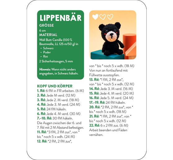 Zestaw kart "55 x häkeln - Mini-Amigurumi"