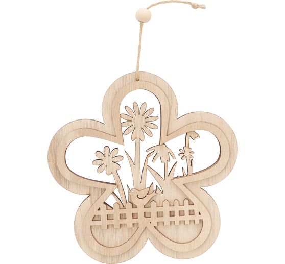 VBS ozdobne zawieszki / dekoracje okienne "Ptak na ogrodzeniu ogrodu"