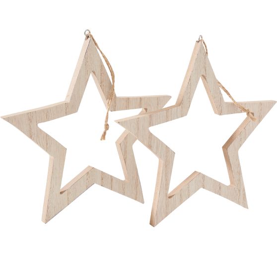 VBS Decoration pendant star, set of 2