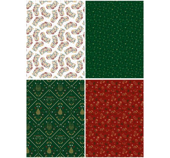 Décopatch Pocket Hot-Foil Collection Mix and Patch "Vintage Christmas".