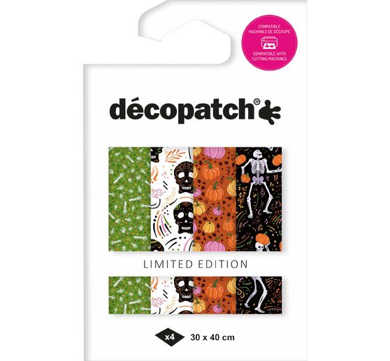 Décopatch Pocket Hot-Foil Collection Mix and Patch "Halloween Skeletons"
