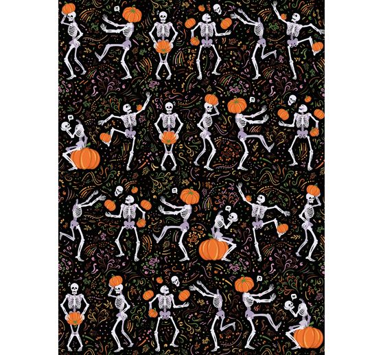 Décopatch Pocket Hot-Foil Collection Mix and Patch "Halloween Skeletons"
