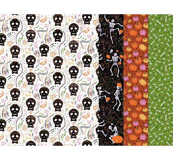 Décopatch Pocket Hot-Foil Collection Mix and Patch "Halloween Skeletons"