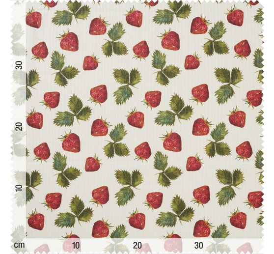 Cotton fabric "Strawberries", acrylic coated