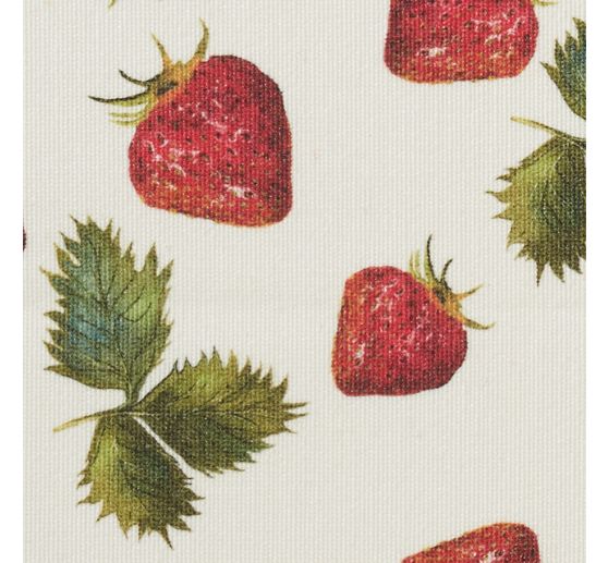 Cotton fabric "Strawberries", acrylic coated