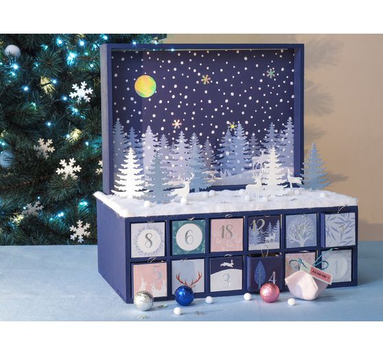 Naklejkowe cyfry adwentowe "Magia zimy"