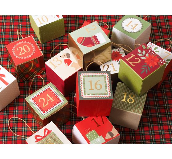 Naklejka z cyframi adwentowymi "Woofy Christmas"