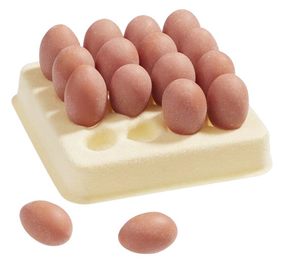 Miniature palette with eggs