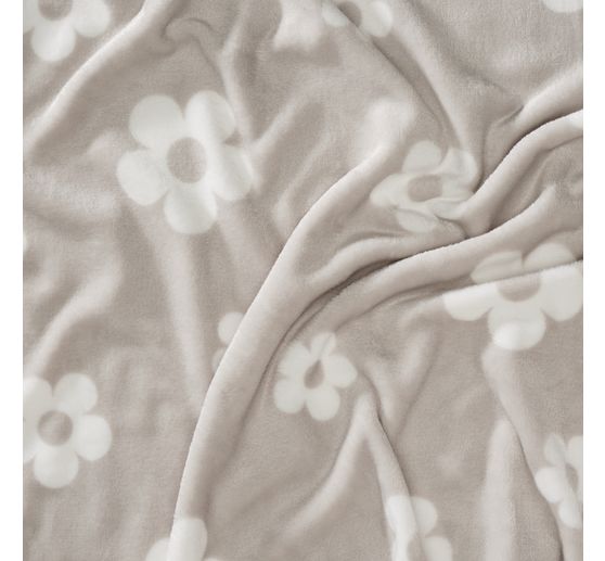 Tkanina polarowa "Kwiaty"