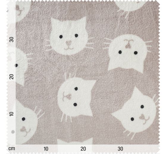 Double fleece fabric "Cat"