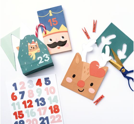 Advent calendar set "Santa & Friends"