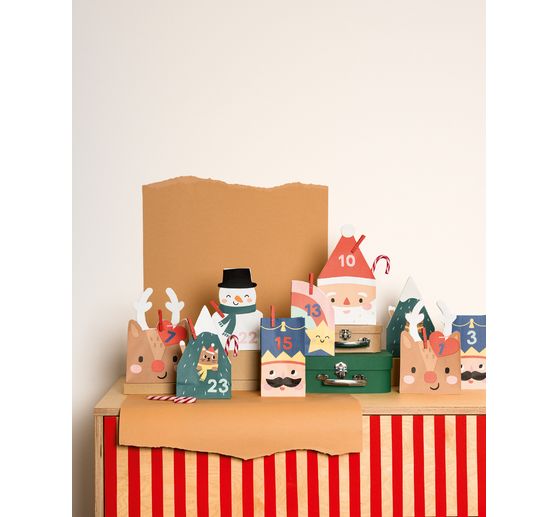 Advent calendar set "Santa & Friends"