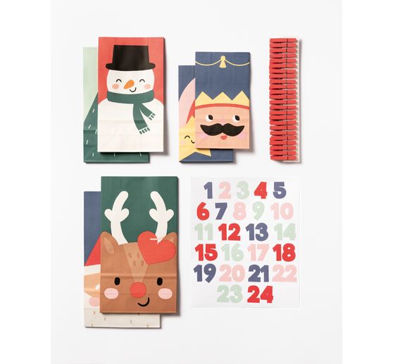 Advent calendar set "Santa & Friends"