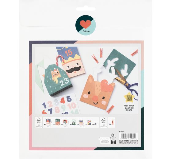 Advent calendar set "Santa & Friends"