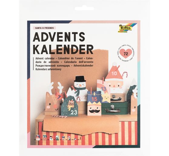 Advent calendar set "Santa & Friends"