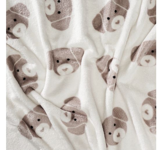 Double fleece fabric "Cute Dog"