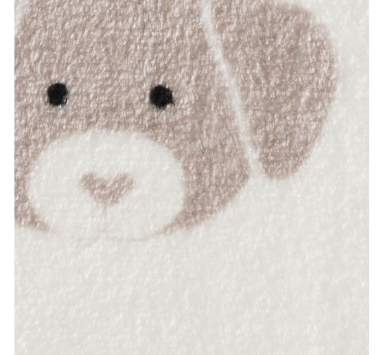 Double fleece fabric "Cute Dog"
