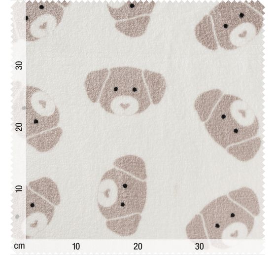 Double fleece fabric "Cute Dog"