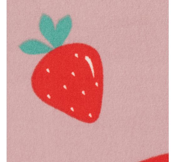 Polyester jersey chilly print "Strawberries"