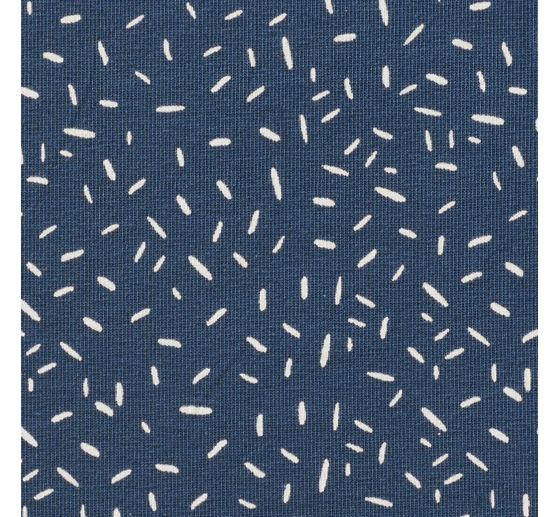 Jersey fabric "Confetti stripes denim blue"