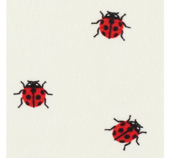 Polyester jersey chilly print "Ladybird"