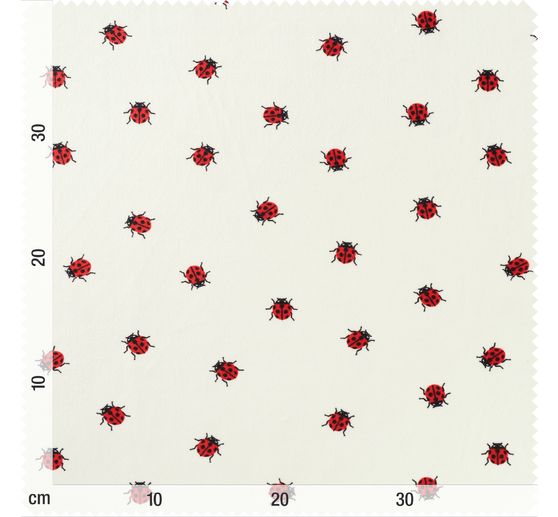 Polyester jersey chilly print "Ladybird"