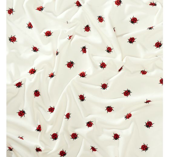 Polyester jersey chilly print "Ladybird"