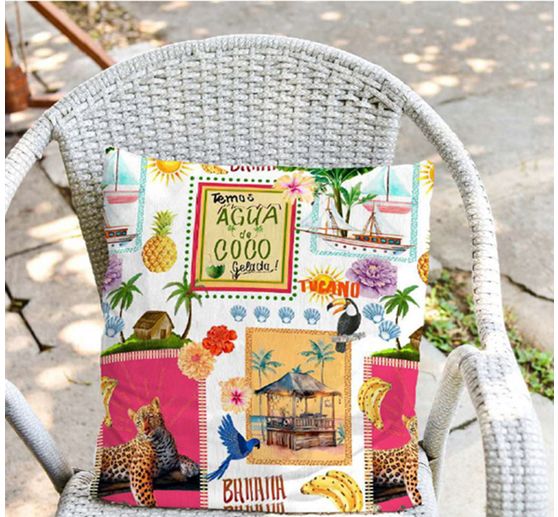 Cotton fabric "Agua de Coco"