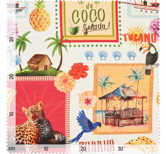 Cotton fabric "Agua de Coco"