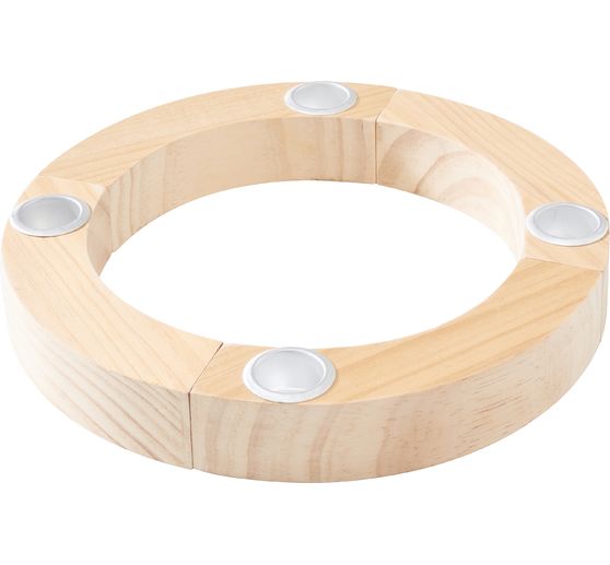 VBS Wooden wreath / candle holder