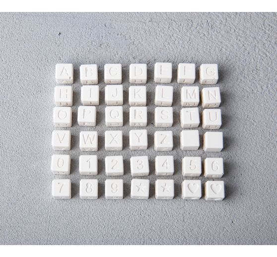 Silikonowa forma do odlewania "Koraliki - litery i cyfry"