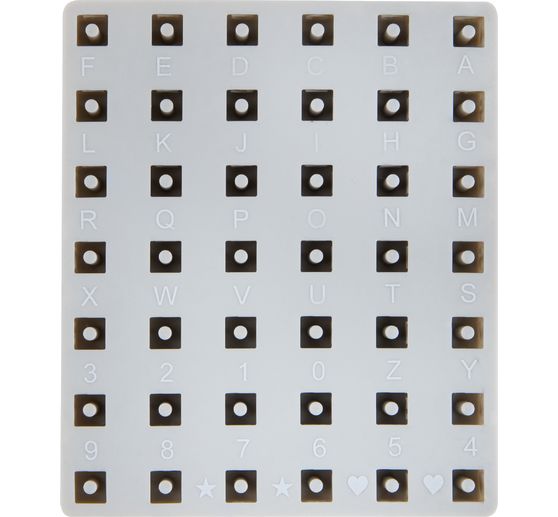 Silikonowa forma do odlewania "Koraliki - litery i cyfry"