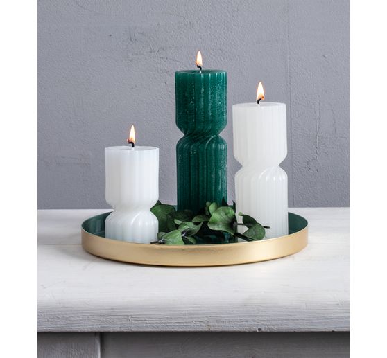 Silikonowa forma do świec "Skręcona świeca karbowana"