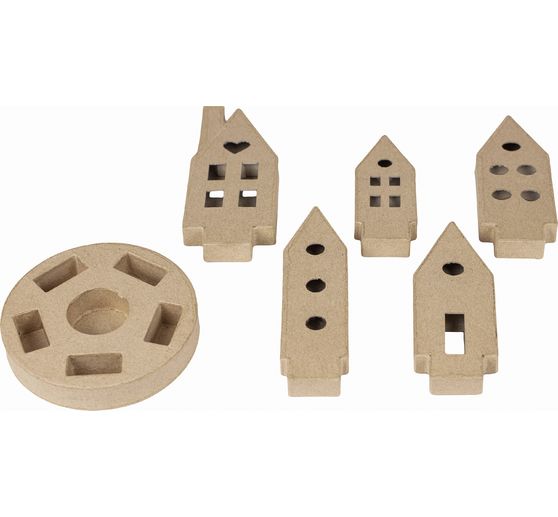 Tealight holder "Houses"