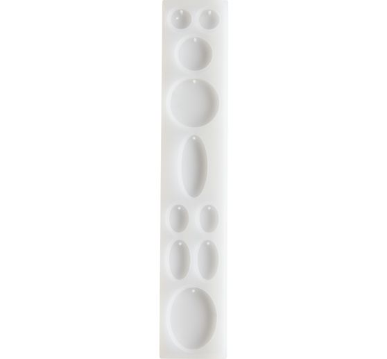 Forma silikonowa do biżuterii "Okrągły i owalny wisiorek"