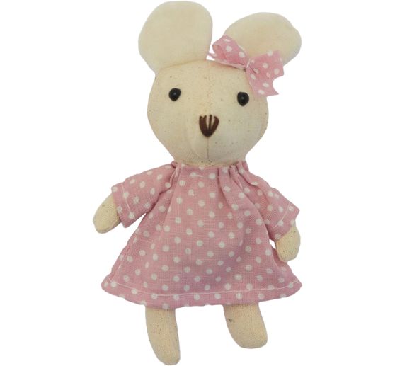 Miniature mouse "Girl", pink