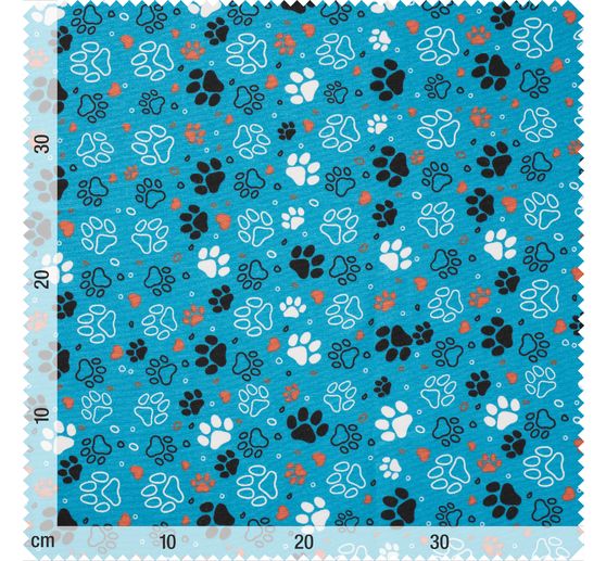 Tkanina dekoracyjna "Paws" o wyglądzie lnu
