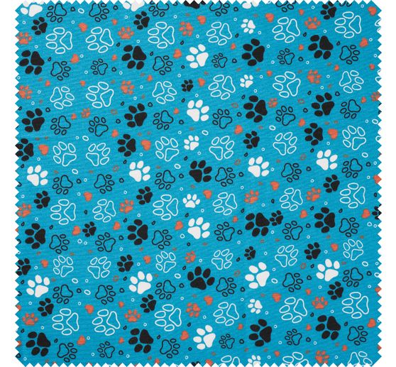 Tkanina dekoracyjna "Paws" o wyglądzie lnu