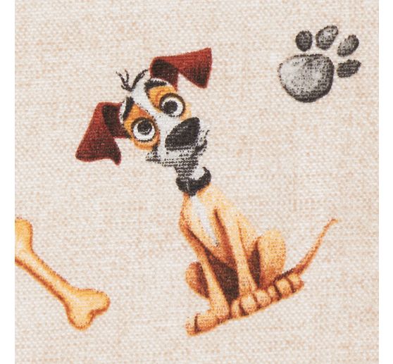 Tkanina dekoracyjna "Duke" o wyglądzie lnu