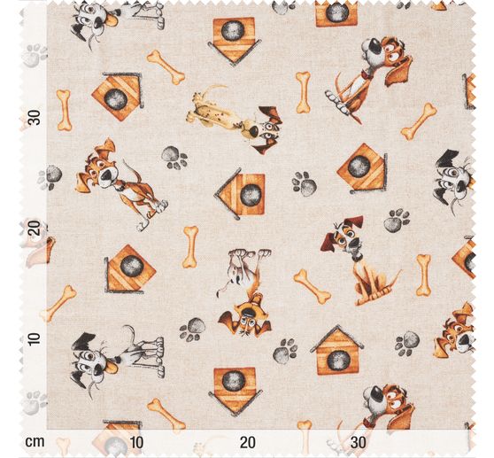 Tkanina dekoracyjna "Duke" o wyglądzie lnu