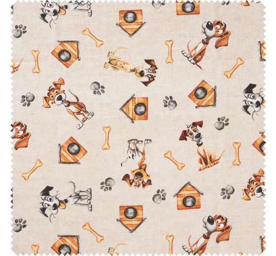 Tkanina dekoracyjna "Duke" o wyglądzie lnu