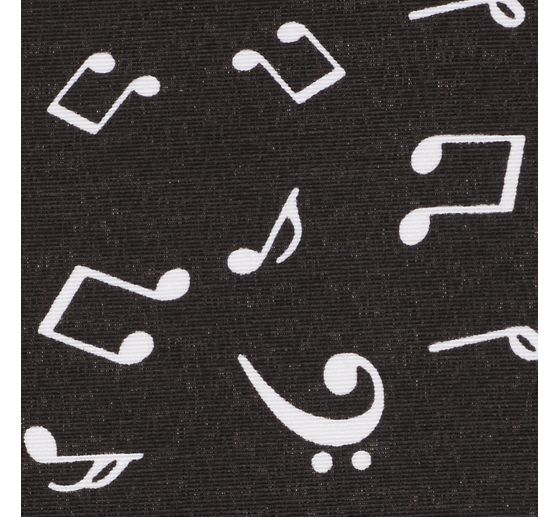 Lniana tkanina dekoracyjna "Nuty"