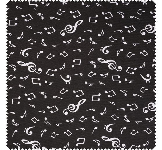 Lniana tkanina dekoracyjna "Nuty"