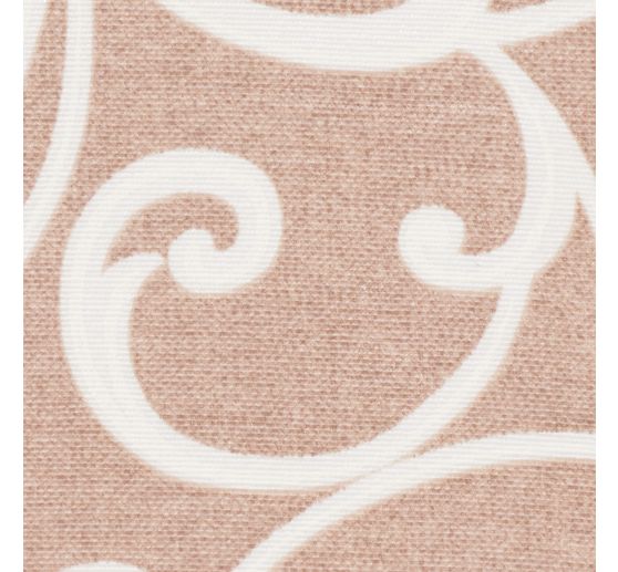 Lniana tkanina dekoracyjna "Diamentowy beż"