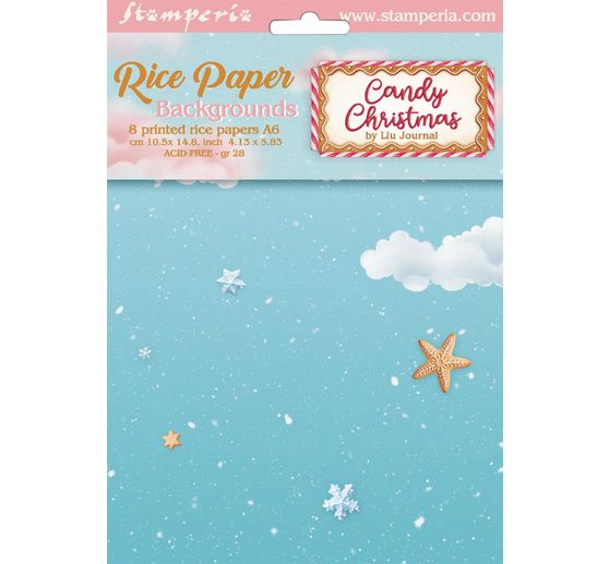 Tło słomkowe jedwabne z motywem "Candy Christmas"