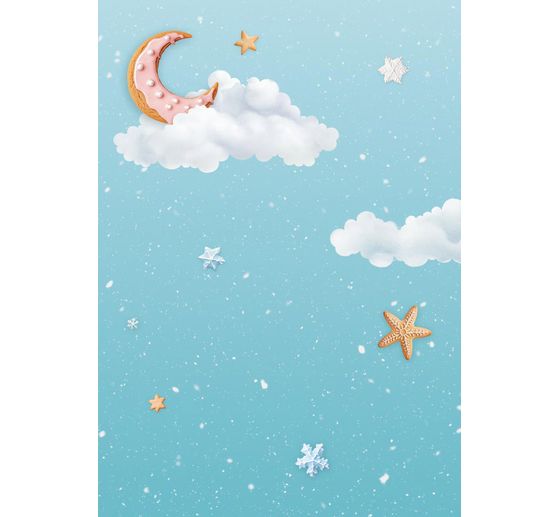 Tło słomkowe jedwabne z motywem "Candy Christmas"