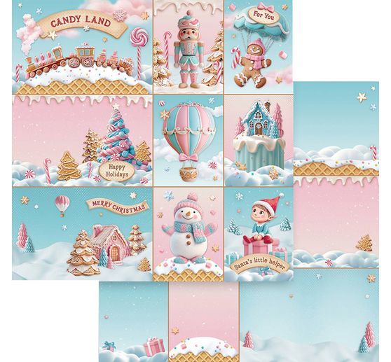 Blok do scrapbookingu "Candy Christmas